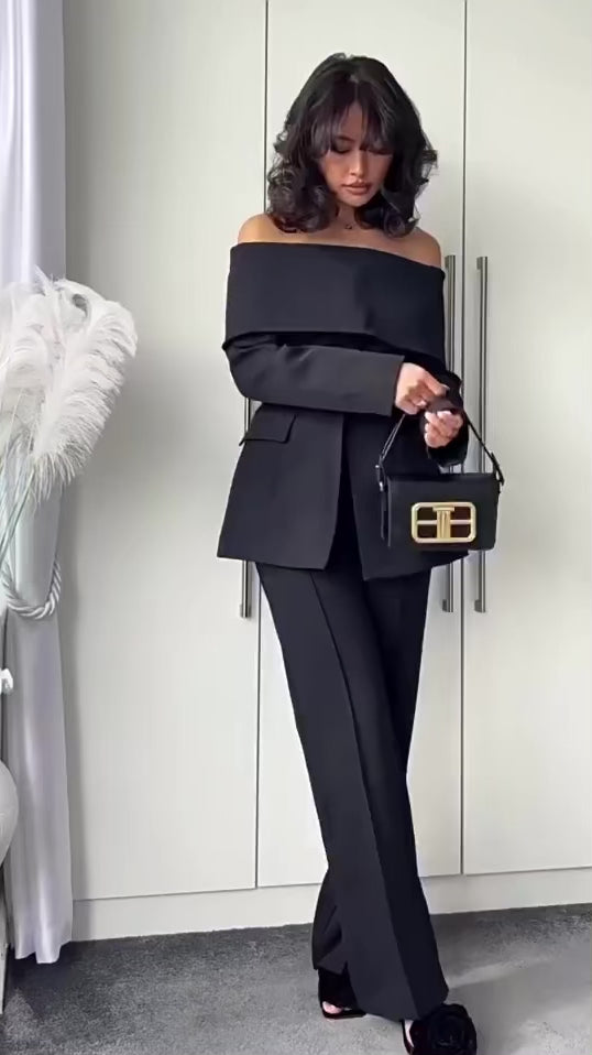 Vidéo du Blazer Solange femme, mettant en valeur le style élégant et Old Money du produit.