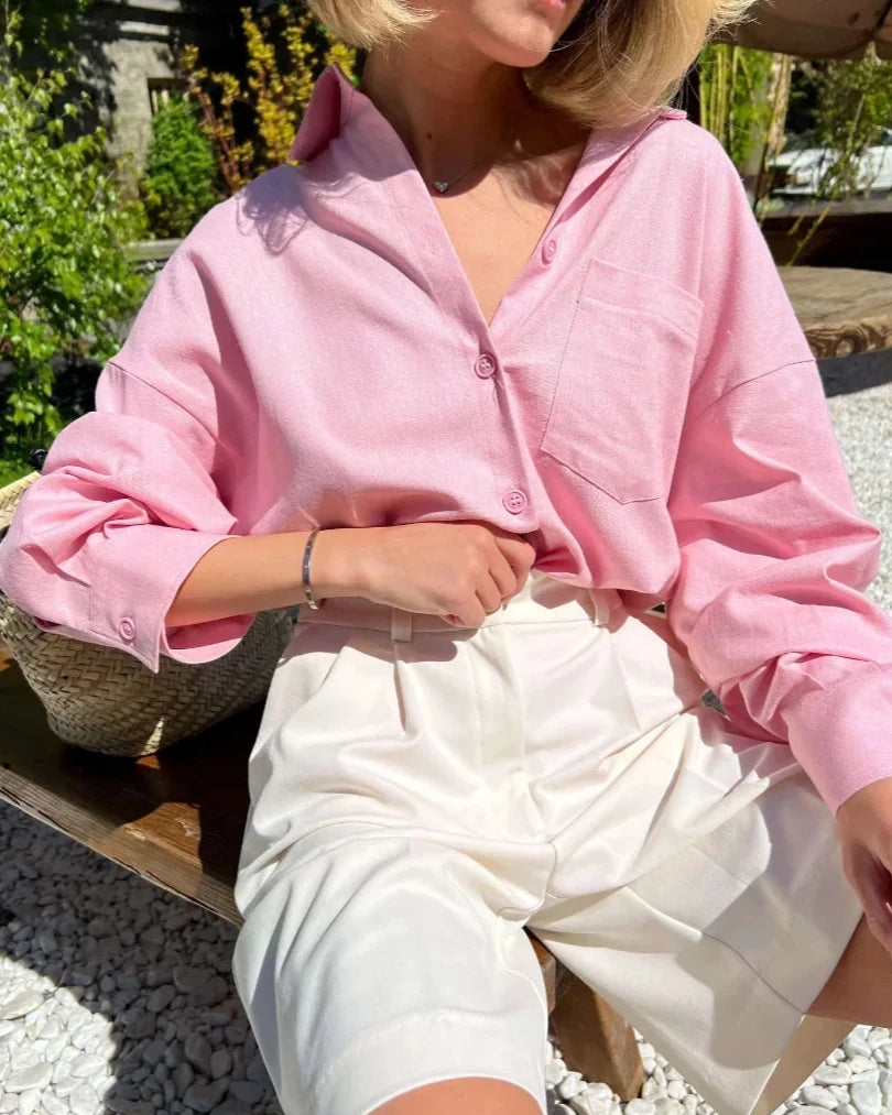 Short Aliette blanc, idéal pour un look décontracté et chic.